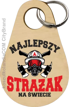 Najlepszy Strażak na świecie Fire Helmet - Breloczek 