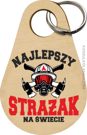 Najlepszy Strażak na świecie Fire Helmet - Breloczek 