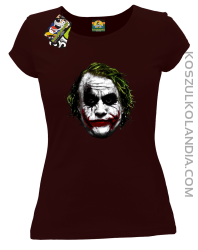 Joker Face Logical - koszulka damska brązowa