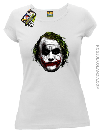 Joker Face Logical - koszulka damska biała