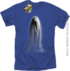 Ghost Margareth - koszulka męska z duchem niebieska