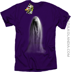 Ghost Margareth - koszulka męska z duchem fioletowa