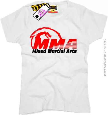 MMA Mixed Mantial Arts Smok - Koszulka Damska