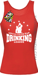 Official Polish Team Drinking League - Top damski czerwony 