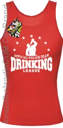 Official Polish Team Drinking League - Top damski czerwony 