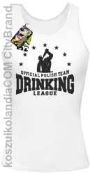 Official Polish Team Drinking League - Top damski biały 