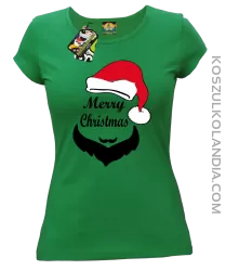 Merry Christmas Barber - Koszulka damska zielona 