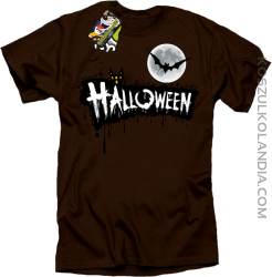 Halloween Standard Scenery - koszulka męska brązowa