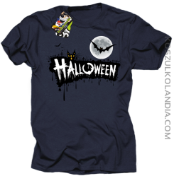 Halloween Standard Scenery - koszulka męska granatowa