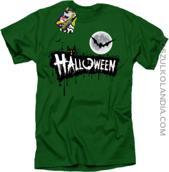 Halloween Standard Scenery - koszulka męska zielona