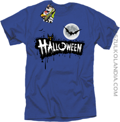 Halloween Standard Scenery - koszulka męska niebieska