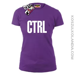 CTRL - koszulka damska - fioletowy