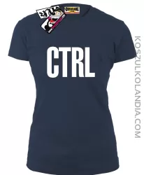 CTRL - koszulka damska - granatowy