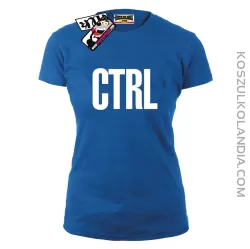 CTRL - koszulka damska - niebieski