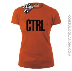 CTRL - koszulka damska - pomarańczowy
