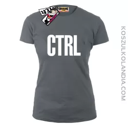 CTRL - koszulka damska - szary