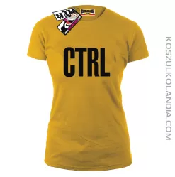 CTRL - koszulka damska - żółty