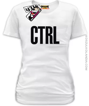 CTRL - koszulka damska - biały
