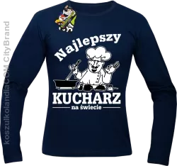 Mamma Mia Najlepszy kucharz na świecie - Longsleeve męski granat 
