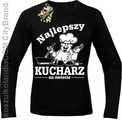 Mamma Mia Najlepszy kucharz na świecie - Longsleeve męski czarny 