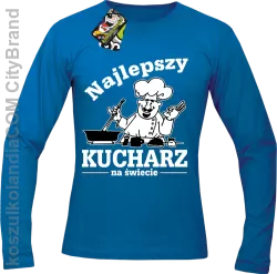 Mamma Mia Najlepszy kucharz na świecie - Longsleeve męski niebieski 