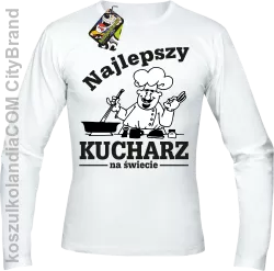 Mamma Mia Najlepszy kucharz na świecie - Longsleeve męski biały 