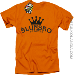 Ślunsko princesa - Koszulka STANDARD pomarańcz