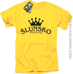 Ślunsko princesa - Koszulka STANDARD żółty