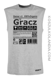 Gracz GAMER - Koszulka męska bezrękawnikmelanż 