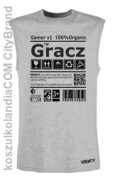 Gracz GAMER - Koszulka męska bezrękawnikmelanż 