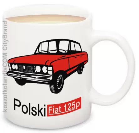 Fiat 125 Standard Kanciok - kubek Auta PRL`u