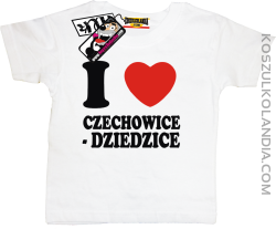 I love Czechowice-Dziedzice - koszulka dziecięca - biały