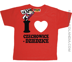 I love Czechowice-Dziedzice - koszulka dziecięca -czerwony