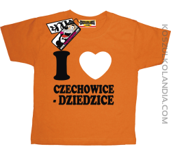 I love Czechowice-Dziedzice - koszulka dziecięca - pomarańczowy