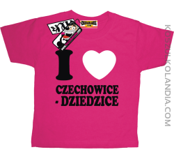 I love Czechowice-Dziedzice - koszulka dziecięca - różowy