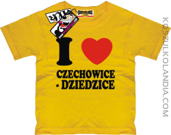 I love Czechowice-Dziedzice - koszulka dziecięca - żółty