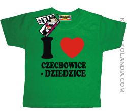 I love Czechowice-Dziedzice - koszulka dziecięca - zielony