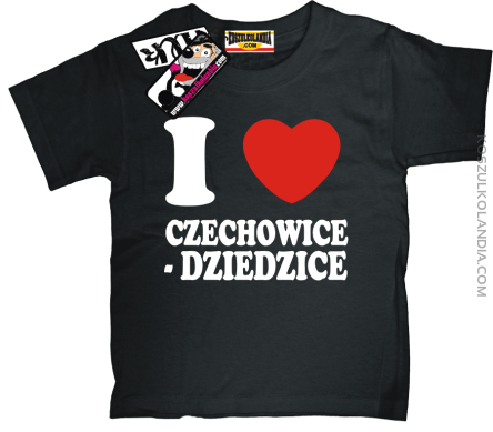 I love Czechowice-Dziedzice - koszulka dziecięca - czarny
