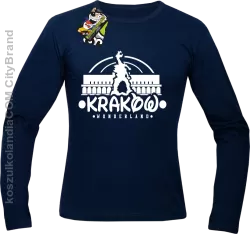 Kraków wonderland - Longsleeve męski granat