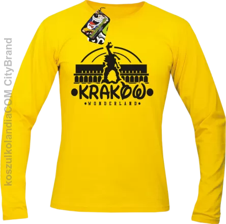 Kraków wonderland - Longsleeve męski żółty 