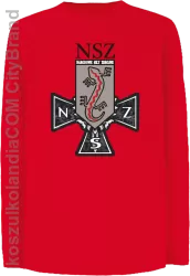 NSZ Narodowe Siły Zbrojne - Longsleeve dziecięcy czerwony 