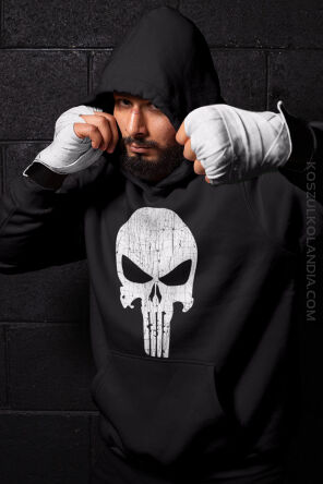 PUNISHER destruction skull - bluza męska z kapturem dla Górala 