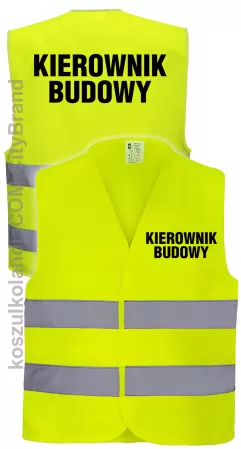 Kierownik Budowy - kamizelka odblaskowa