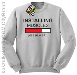 Installing muscles please wait... - Bluza STANDARD melanż