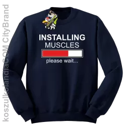 Installing muscles please wait... - Bluza STANDARD granat