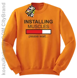 Installing muscles please wait... - Bluza STANDARD pomarańcz