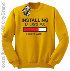 Installing muscles please wait... - Bluza STANDARD żółty