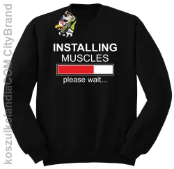 Installing muscles please wait... - Bluza STANDARD czarna