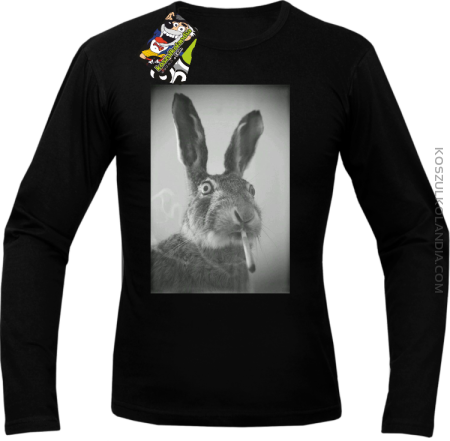 Zając z cygaretem - Longsleeve męski