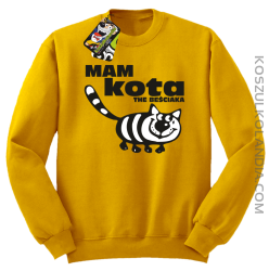 Mam kota the beściaka - Bluza bez kaptura żółta 